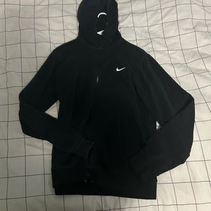 Black nike zip up sweatshirt